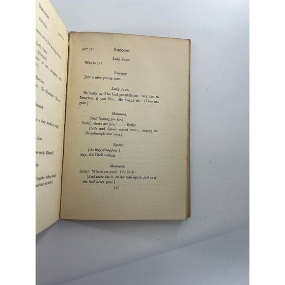 Success A Play in Three Acts by A. A. Milne 1926 Vintage Book - Picture 5 of 9